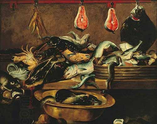 Frans Snyders Fish stall China oil painting art